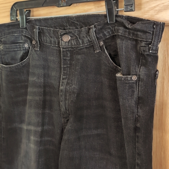 Men's Levi's Sz 40/32 505 Vintage Red Tab, Black Relaxed Fit Jeans - Picture 3 of 9